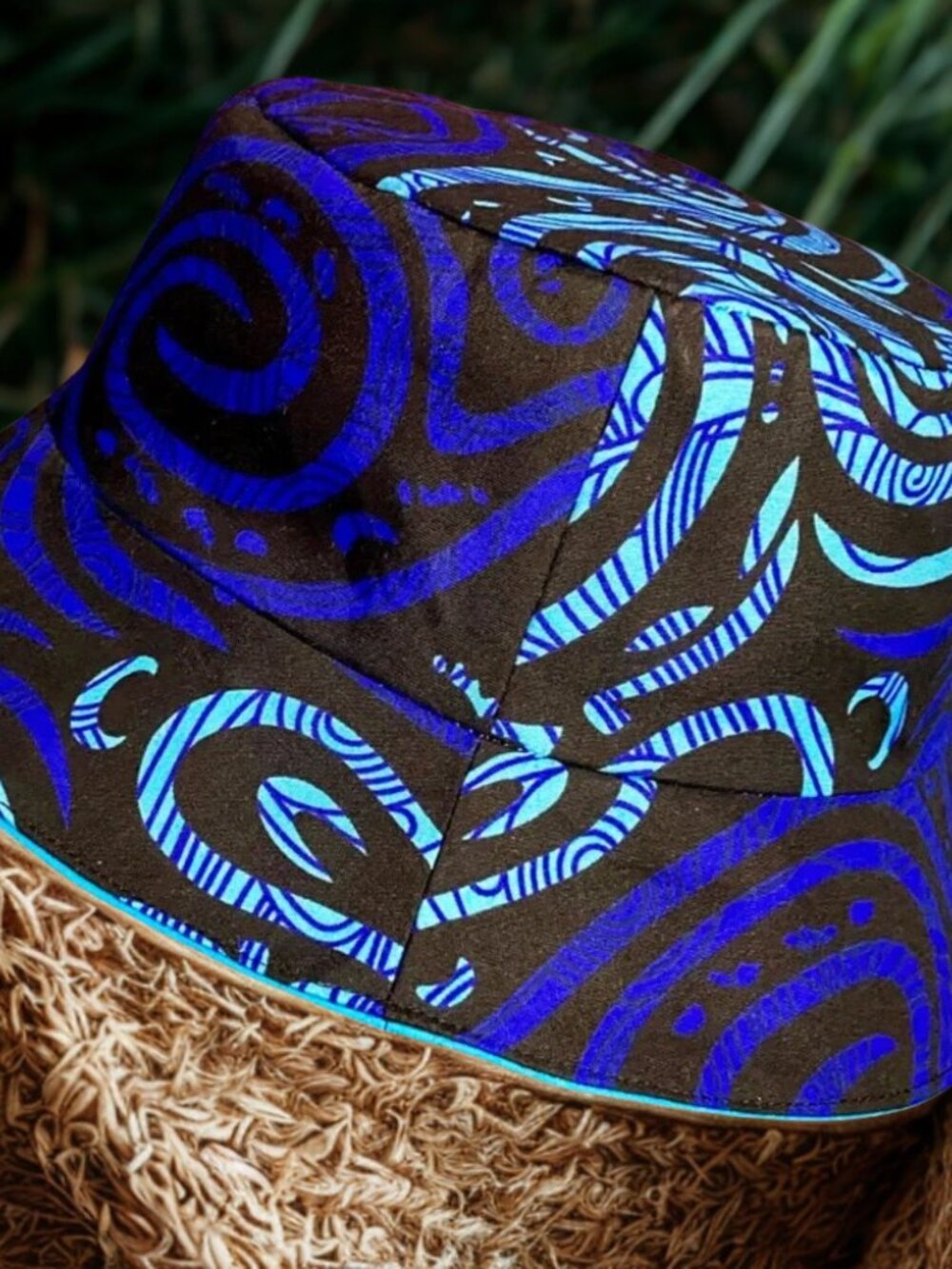 African Print Swirl Pattern Bucket Hat